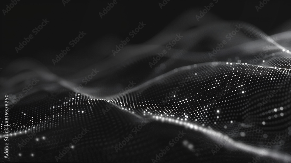 Abstract Black Digital Wave Abstract Black Digital Wave