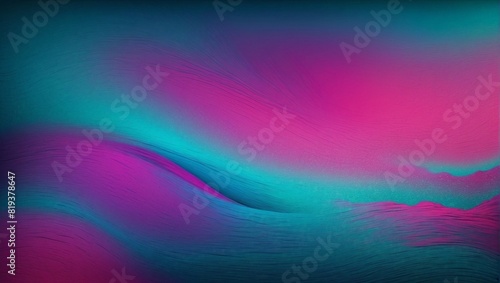 Gradient texture background wallpaper in abstract teal fuchsia colors photo