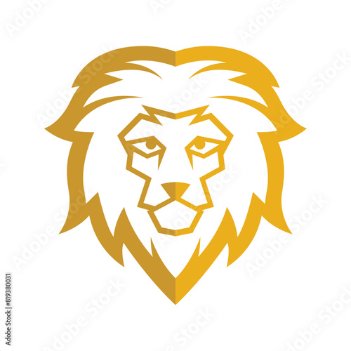 Elegant and dignified lion head logo design