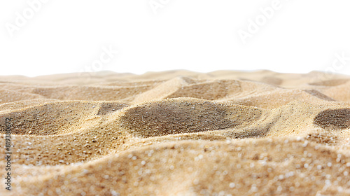 Beach or desert sand cut out 