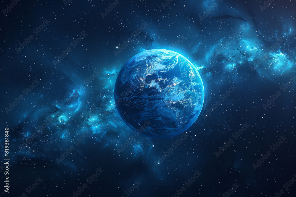 Earth from space, illustration Earth from space, illustration