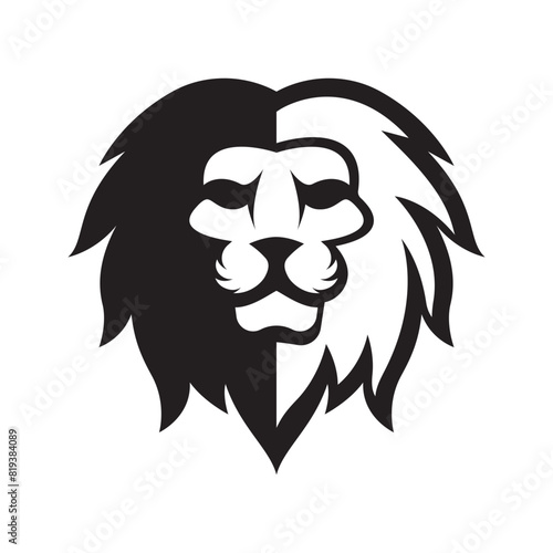 Elegant and dignified lion head logo design
