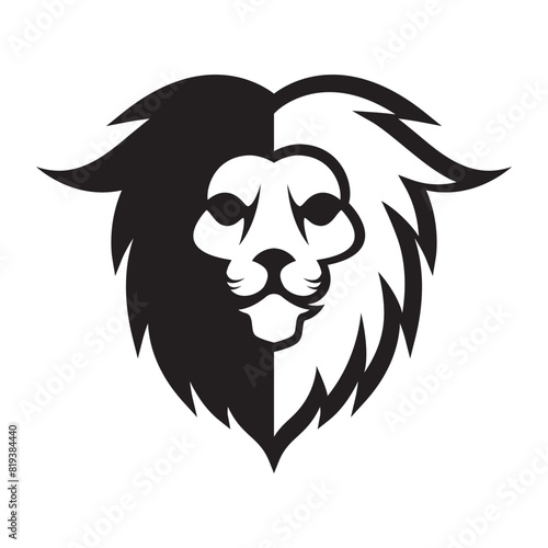 Elegant and dignified lion head logo design