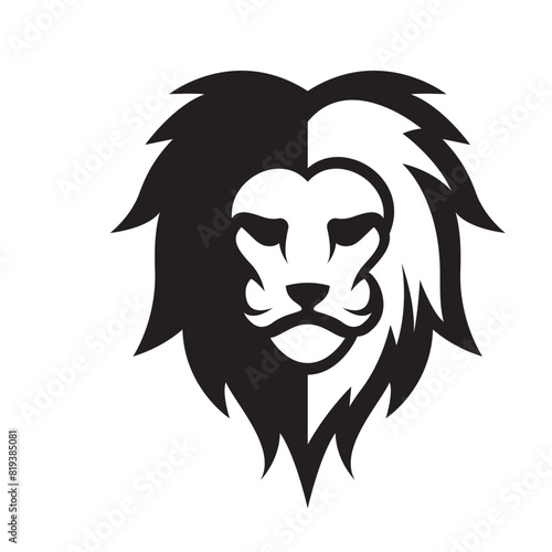 Elegant and dignified lion head logo design