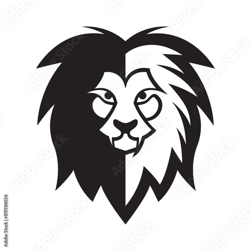 Elegant and dignified lion head logo design