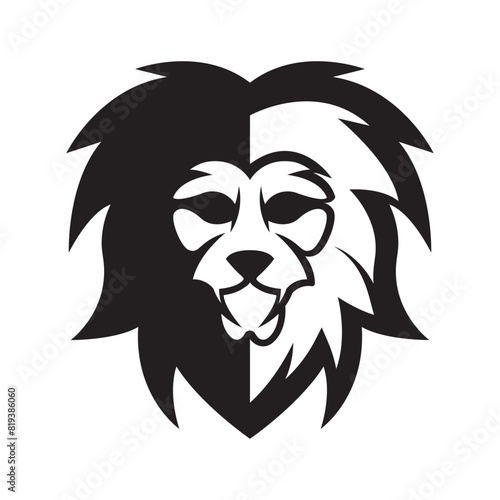 Elegant and dignified lion head logo design