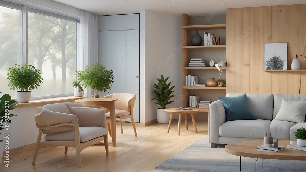 Light-Filled Living Room with Comfortable Seating Light-Filled Living Room with Comfortable Seating