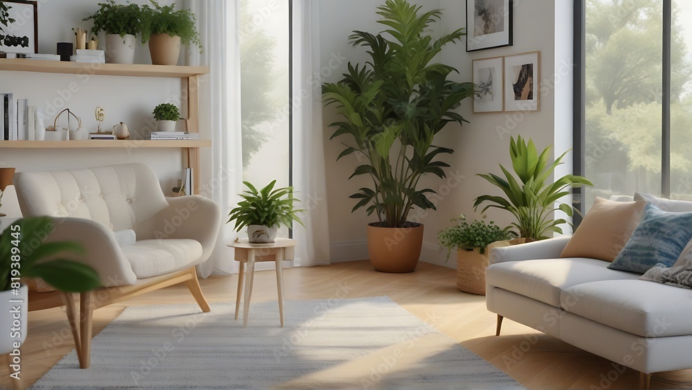 Contemporary Living Room with Luxury Decorations Contemporary Living Room with Luxury Decorations