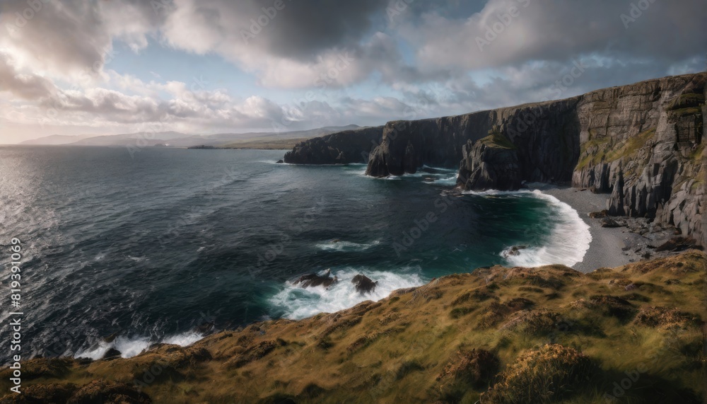 Traumhafte cinematische irische Landschaft Traumhafte cinematische irische Landschaft