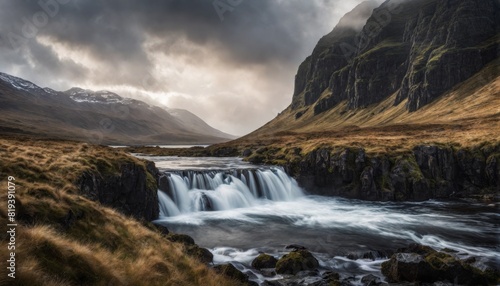 Traumhafte cinematische irische Landschaft  photo