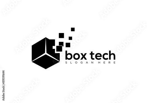 box digital vector logo design