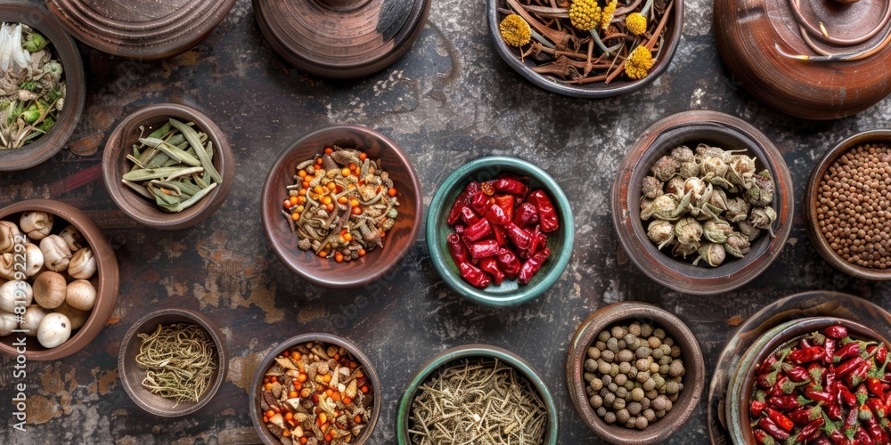 Traditional Chinese Medicine Herbs Assortment Traditional Chinese Medicine Herbs Assortment