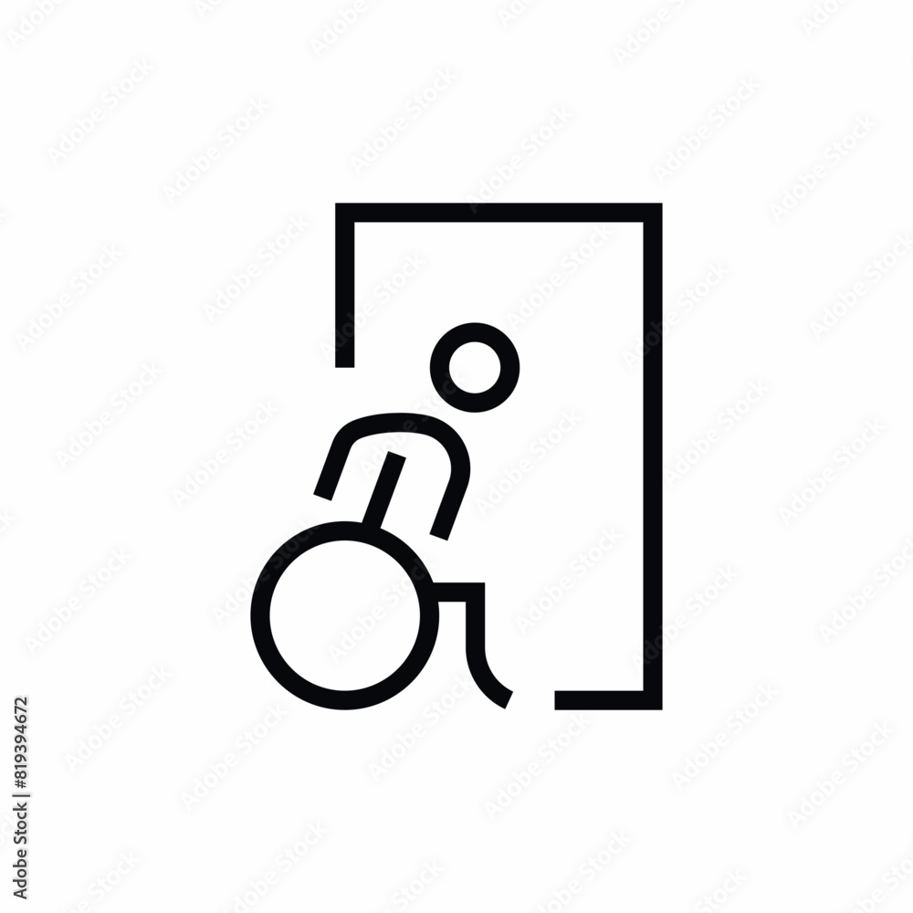 disable accessibility door room icon disable accessibility door room icon