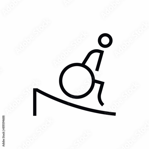 disable wheelchair accessibility trampoline jump icon