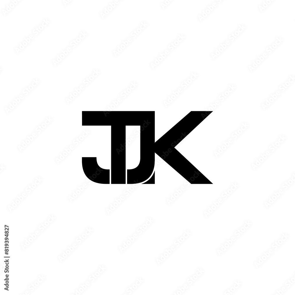 tjk lettering initial monogram logo design tjk lettering initial monogram logo design