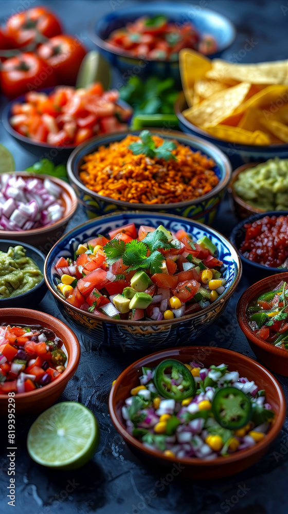 Vibrant AI Rendered Mexican Culinary Ingredients Vibrant AI Rendered Mexican Culinary Ingredients