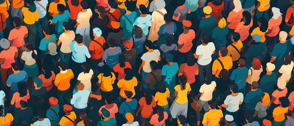 people flat design top view diversity theme water color Analogous Color Scheme people flat design top view diversity theme water color Analogous Color Scheme