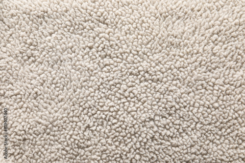 Texture of faux fur as background, top view