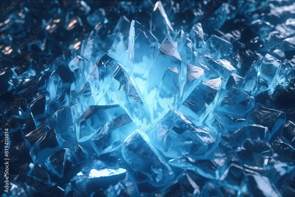 Frozen Shattered Ice Background Frozen Shattered Ice Background