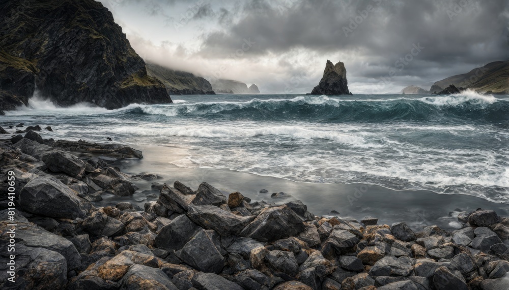 Fototapeta premium Imposante Küstenlandschaft, irische Westküste, Steilküste