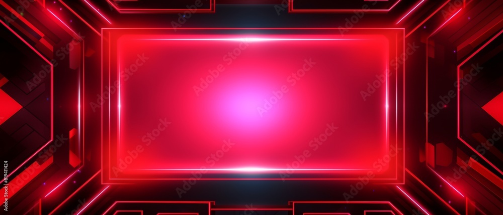 Red abstract background. Glowing neon light. Red abstract background. Glowing neon light.