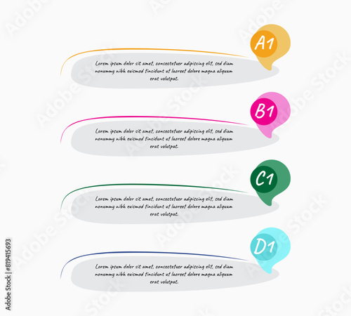 Point presentation infographic design