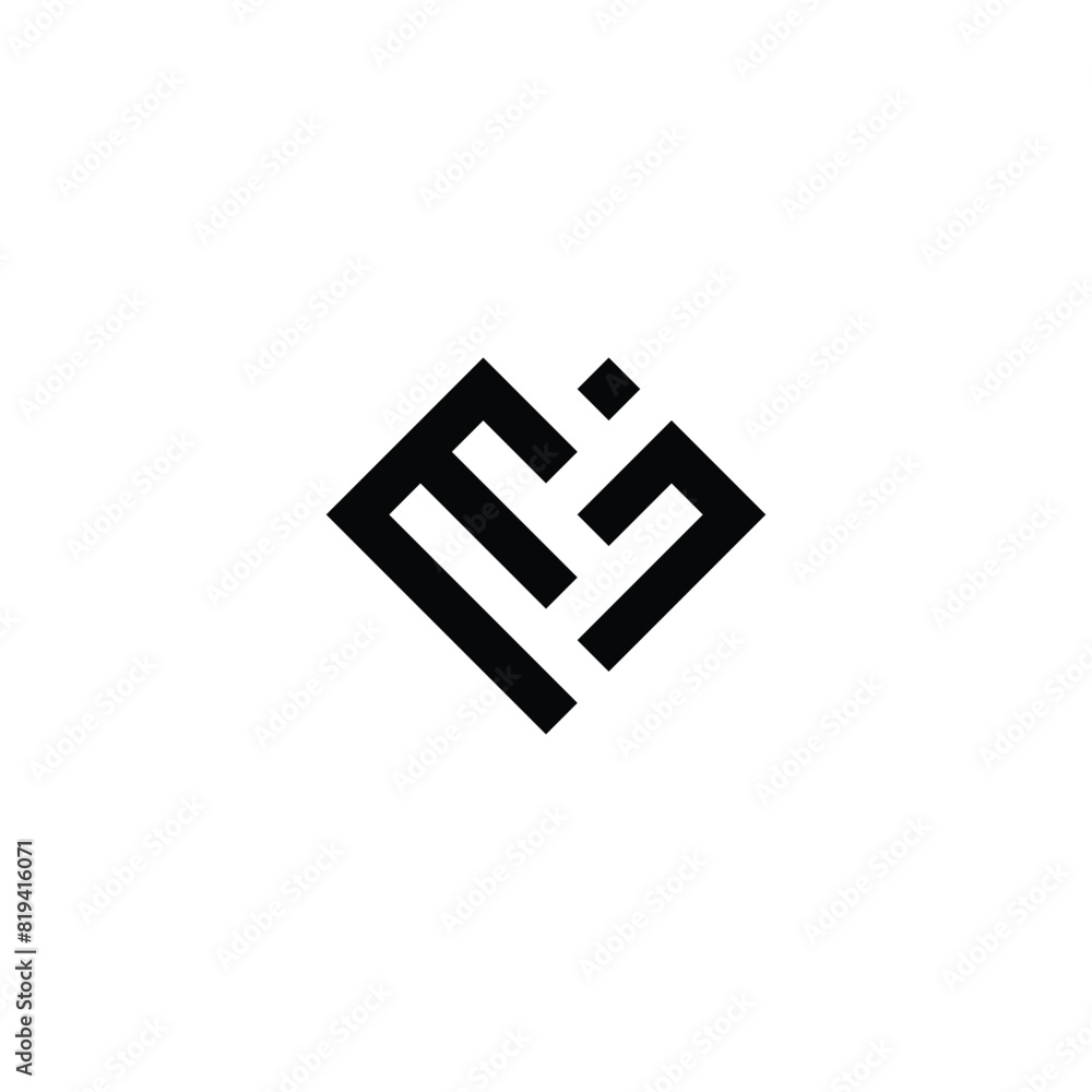 Obraz premium letter M and n square mpel logo symbol vector