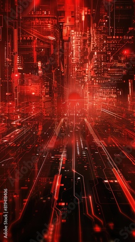 red tecnology background