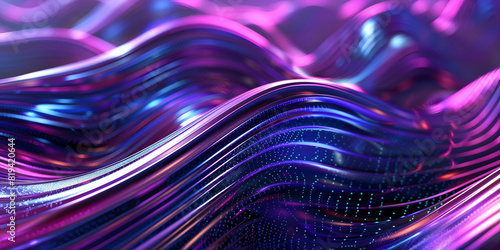abstract purple 3d background with wave