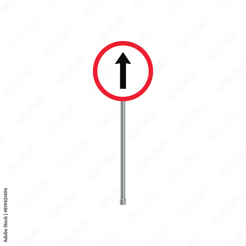 forward way direction traffic sign forward way direction traffic sign