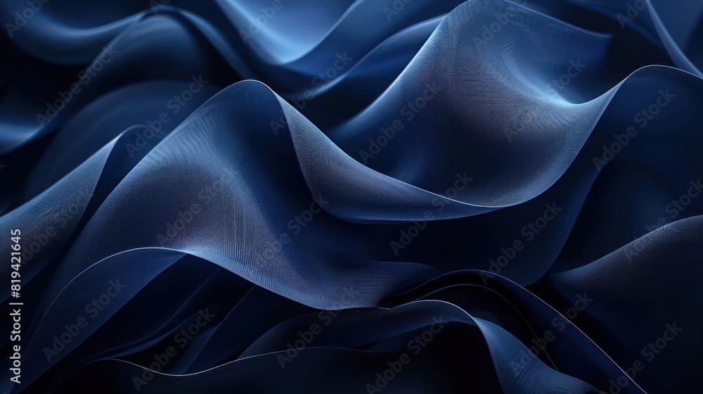 Stylized Ripples in Deep Blue Water or Fabric Texture Stylized Ripples in Deep Blue Water or Fabric Texture