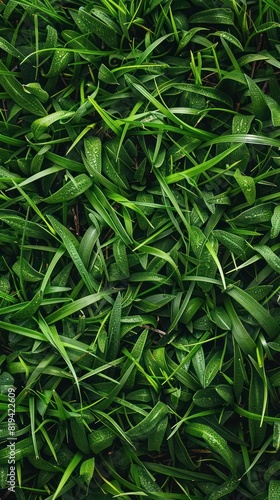 a dense patch of green leaves, creating a natural and vibrant background