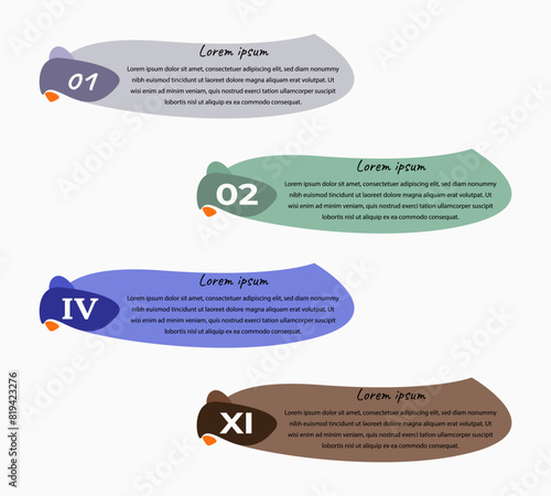Tittle Presentation infographic Modern design