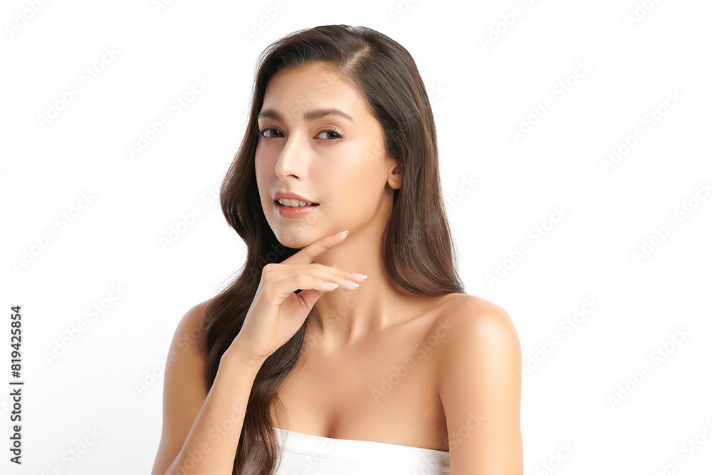 Beautiful young asian woman with clean fresh skin on white background, Face care, Facial treatment, Cosmetology, beauty and spa, Asian women portrait. Beautiful young asian woman with clean fresh skin on white background, Face care, Facial treatment, Cosmetology, beauty and spa, Asian women portrait.
