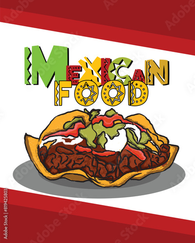 Mexican Food Illustration  Mexican Tacos