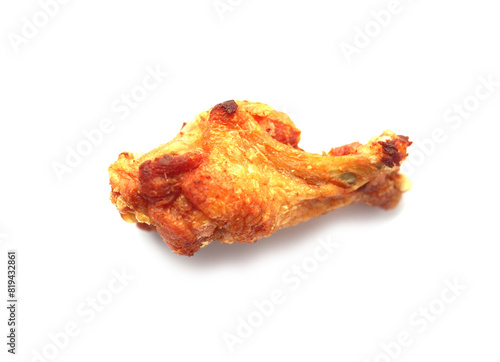 Fried chicken on a white background