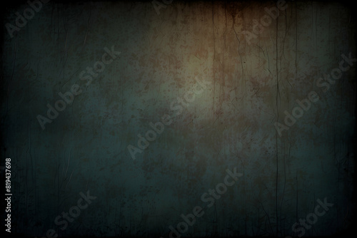 Dark blue background with a grunge texture, portraying a sense of decay or vintage style perfect for various design uses © JohnTheArtist