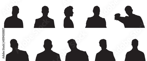 businessman profile silhouette