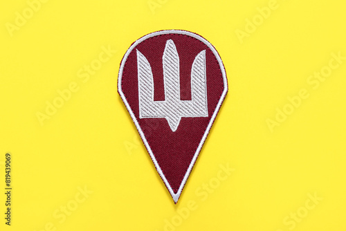 Military badge of Ukrainian...