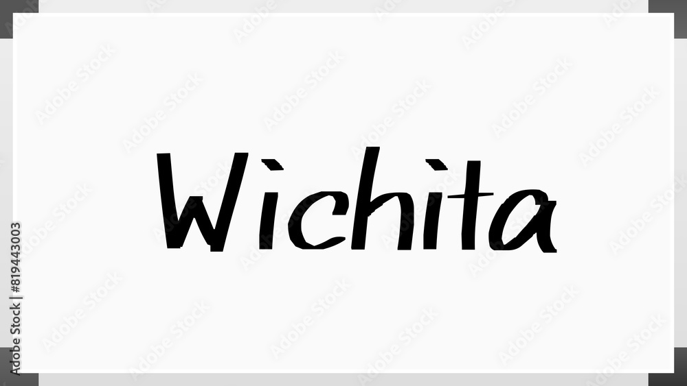 Wichita のホワイトボード風イラスト Wichita のホワイトボード風イラスト