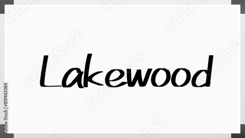 Lakewood のホワイトボード風イラスト photo