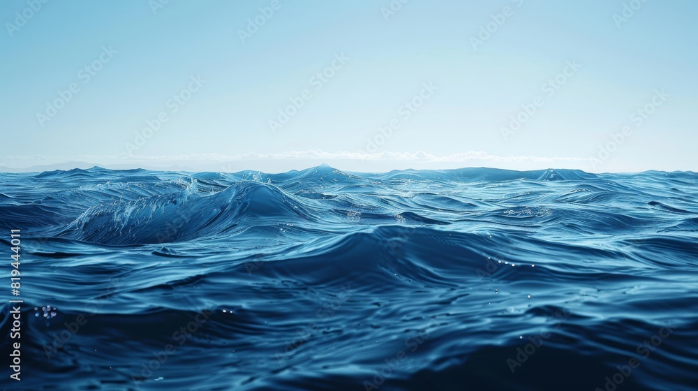 deep blue pacific ocean waves, website banner and background