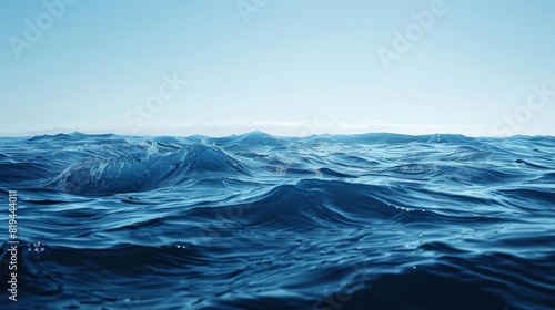deep blue pacific ocean waves, website banner and background