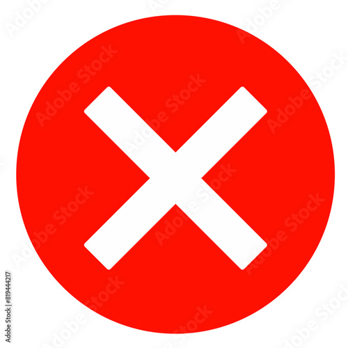 cross mark icon vector design element 