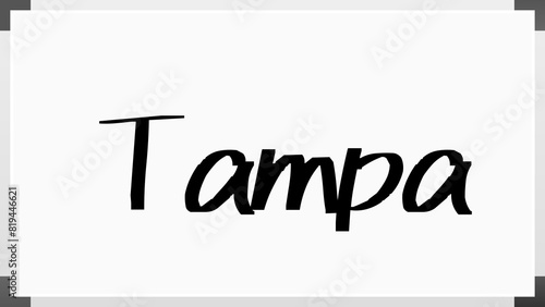 Tampa のホワイトボード風イラスト