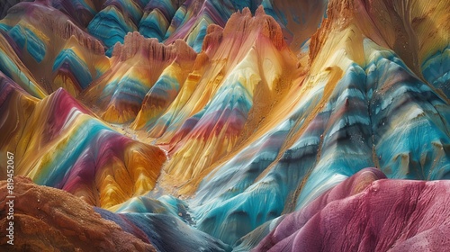 Explore the biodiversity of flora and fauna that call rainbow mountains home