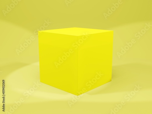 黄色い立方体