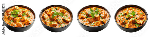 Paneer Butter Masala isolated on transparent png background. Generative ai