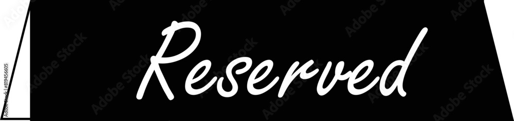 resvered table signage cafe icon resvered table signage cafe icon