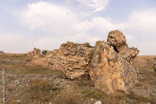 Excavations of the old city of Shamkir. The city of Shamkir. Azerbaijan.